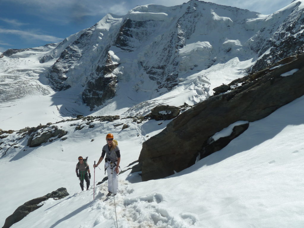 pitz Bernina with mountain guide  sunnyclimb.com