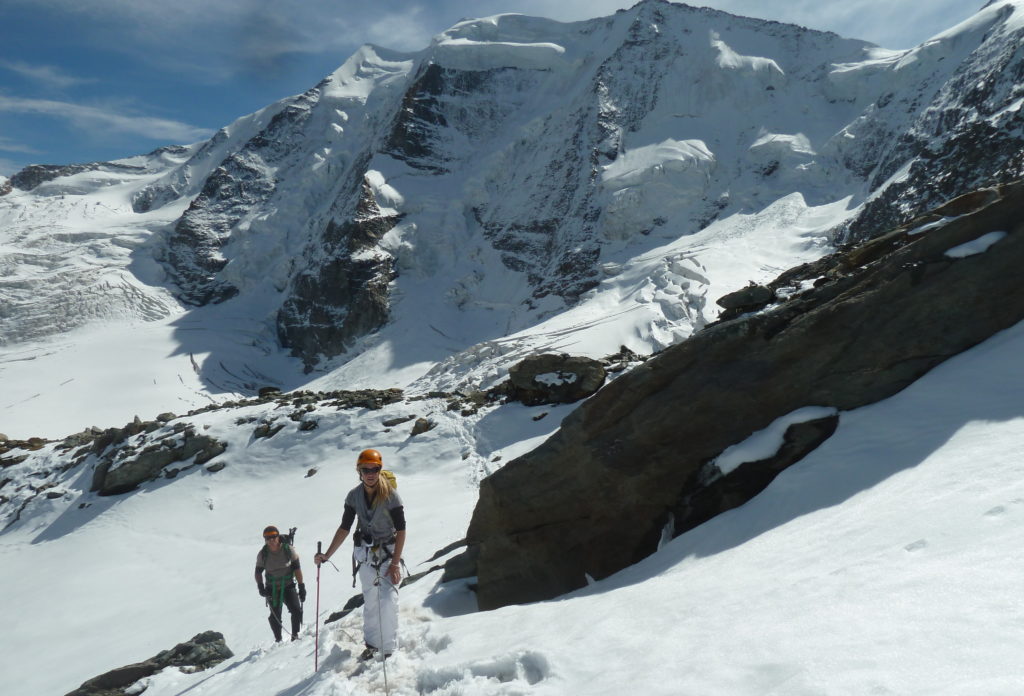 pitz Bernina with mountain guide  sunnyclimb.com