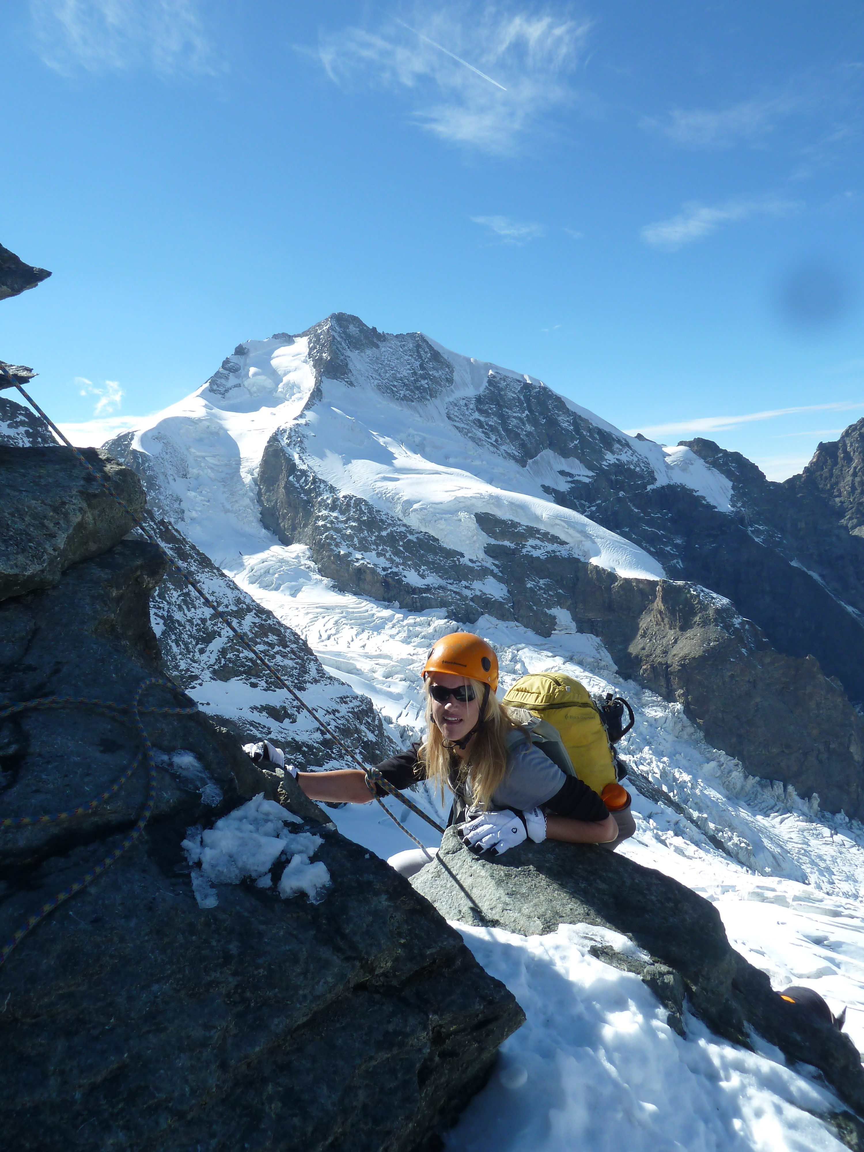 pitz Bernina with mountain guide  sunnyclimb.com