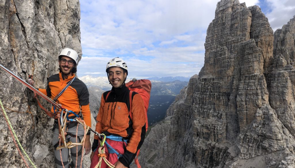 Campanil Basso brenta dolomites with sunnyclimb mountain guides