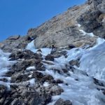 Dolomites Ice climbing ascent
